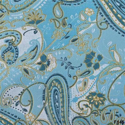 Royal Blue Paisley Jacquard Suit Fabric – F145 Blazer Collection