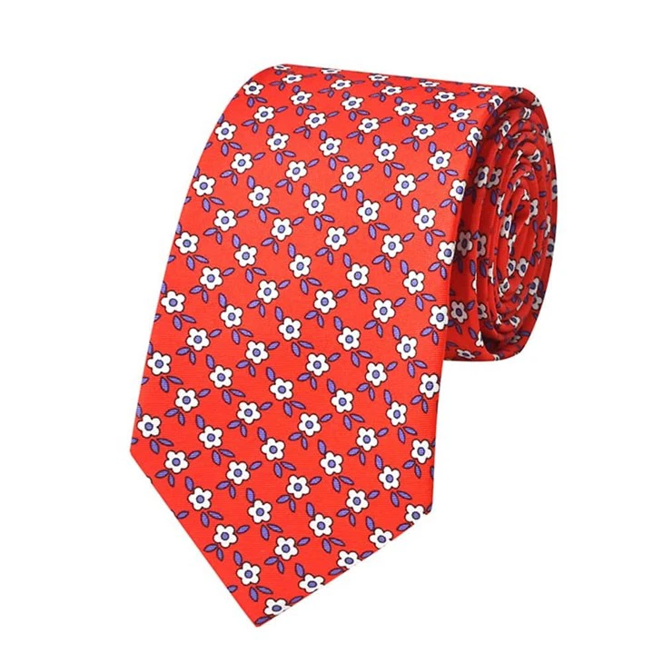 YiLi Purple Floral Silk Tie - Eco-Friendly Elegance